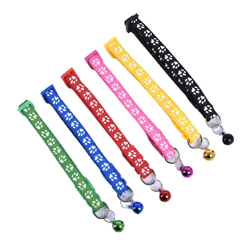 12 Multi-Coloured Collars for Puppies and Kittens