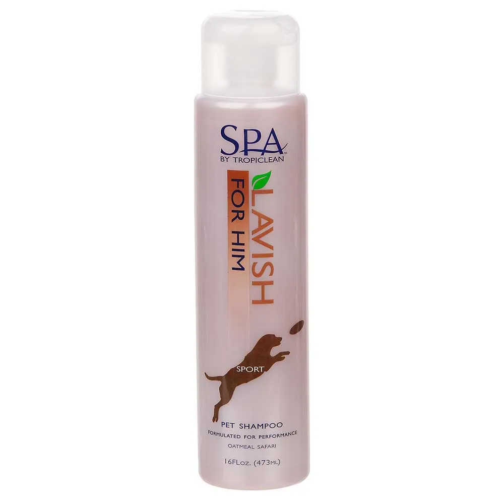 15% OFF: Tropiclean Spa Lavish For Him Sport Performance Pet Shampoo 16oz