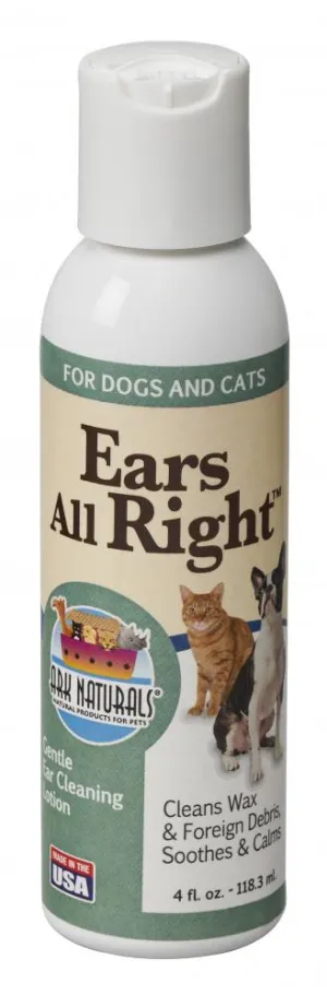 Ark Naturals Ears All Right Cleaning Lotion For Dogs & Cats (4-oz)