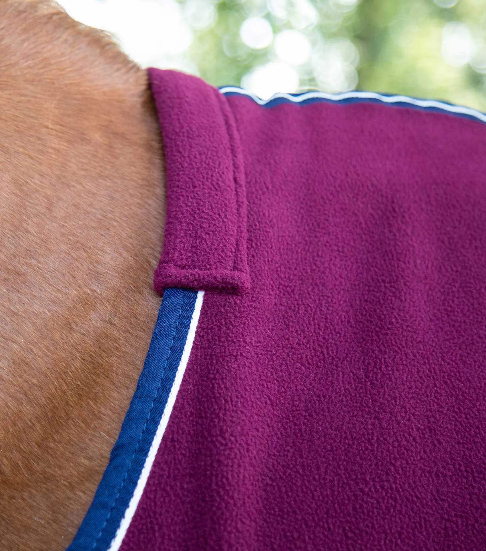 Asure Fleece Rug Burgundy