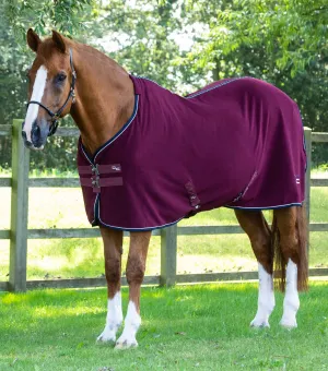 Asure Fleece Rug Burgundy