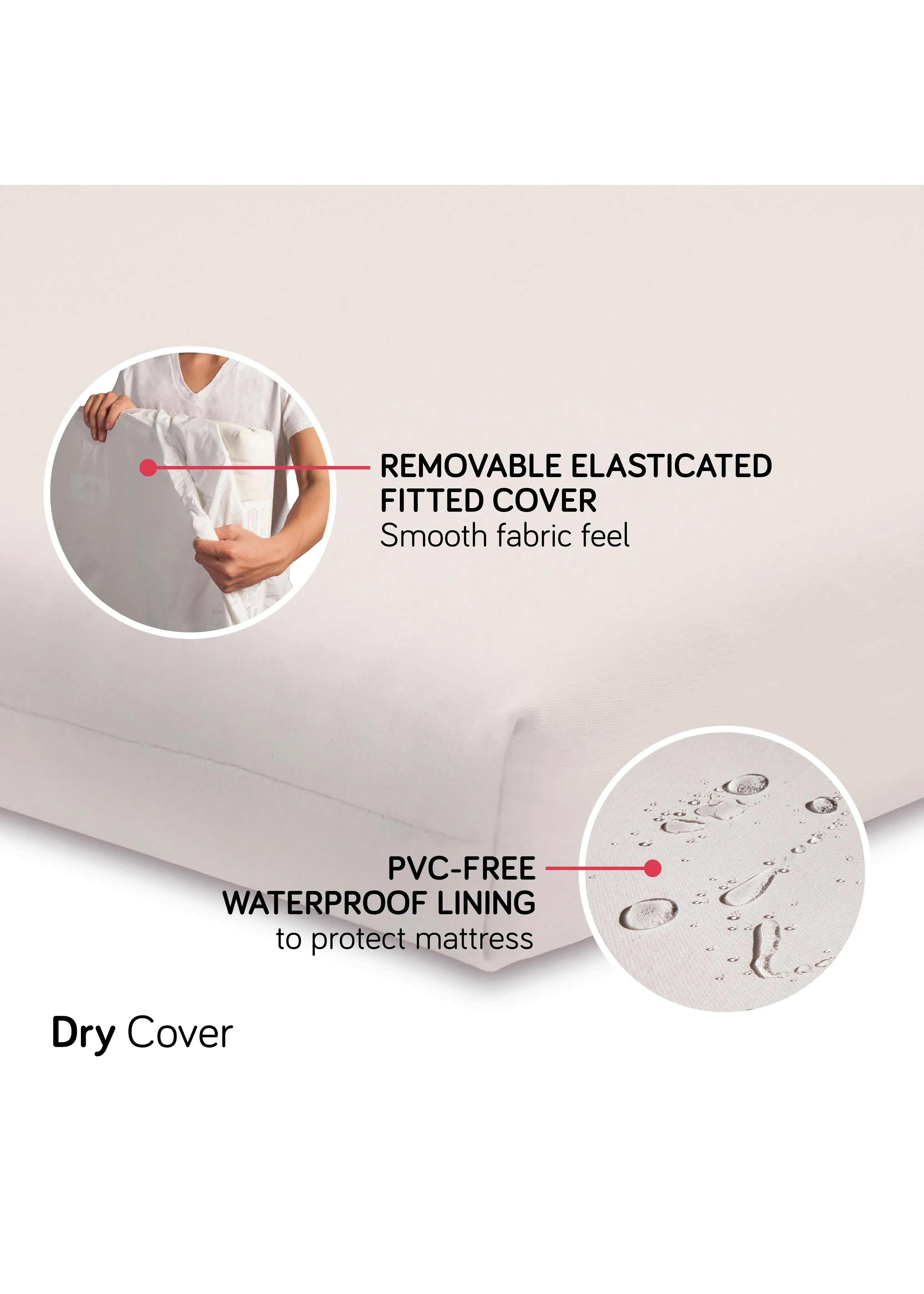 BABYLETTO COCO CORE CRIB MATTRESS WITH DRY WATERPROOF COVER - NATURALLY FIRM