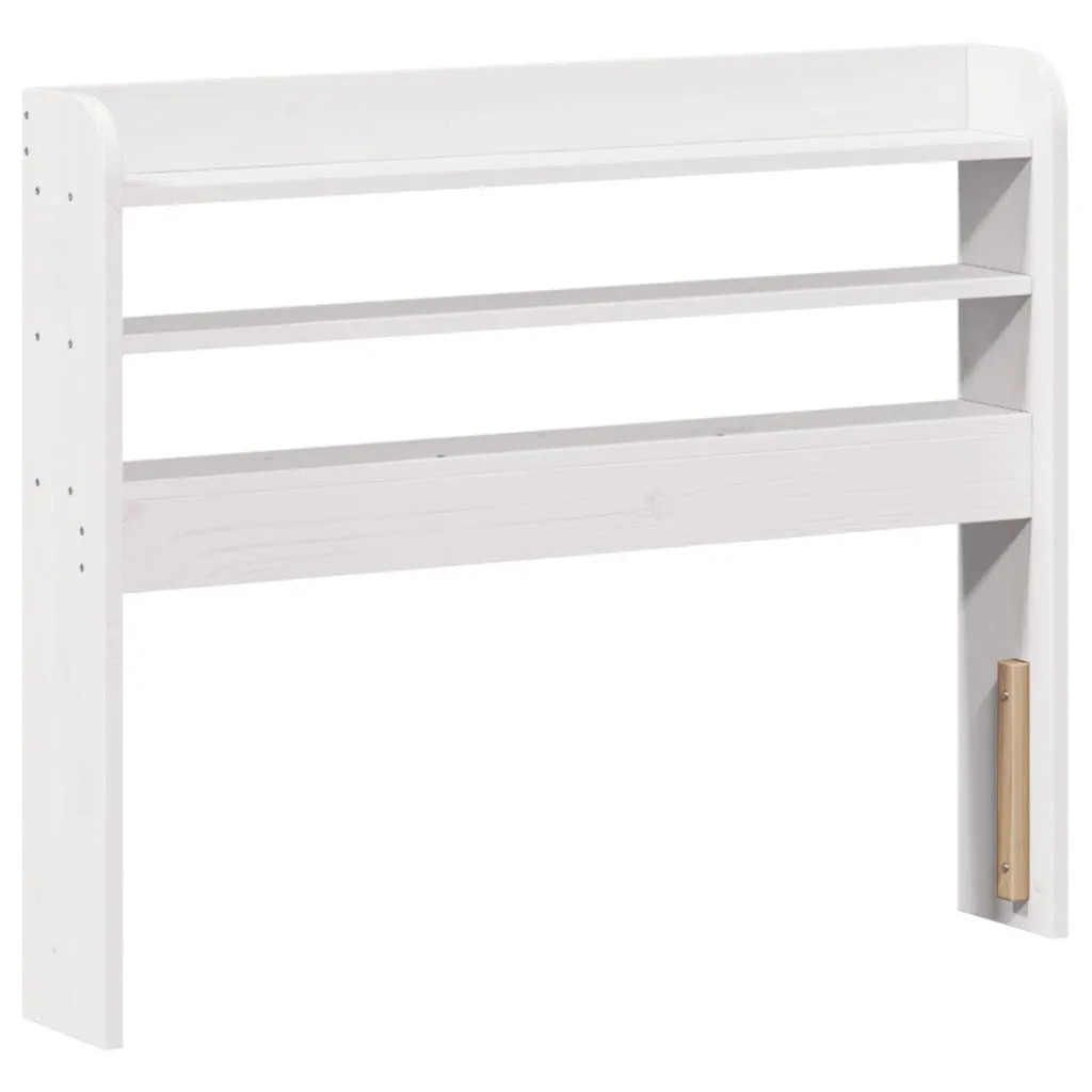 Bed Frame with Headboard without Mattress White 100x200 cm