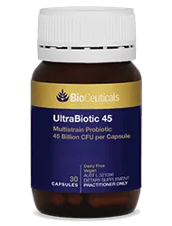 Bioceuticals UltraBiotic 45 Multistrain Probiotic 45 Billion CFU per Capsule