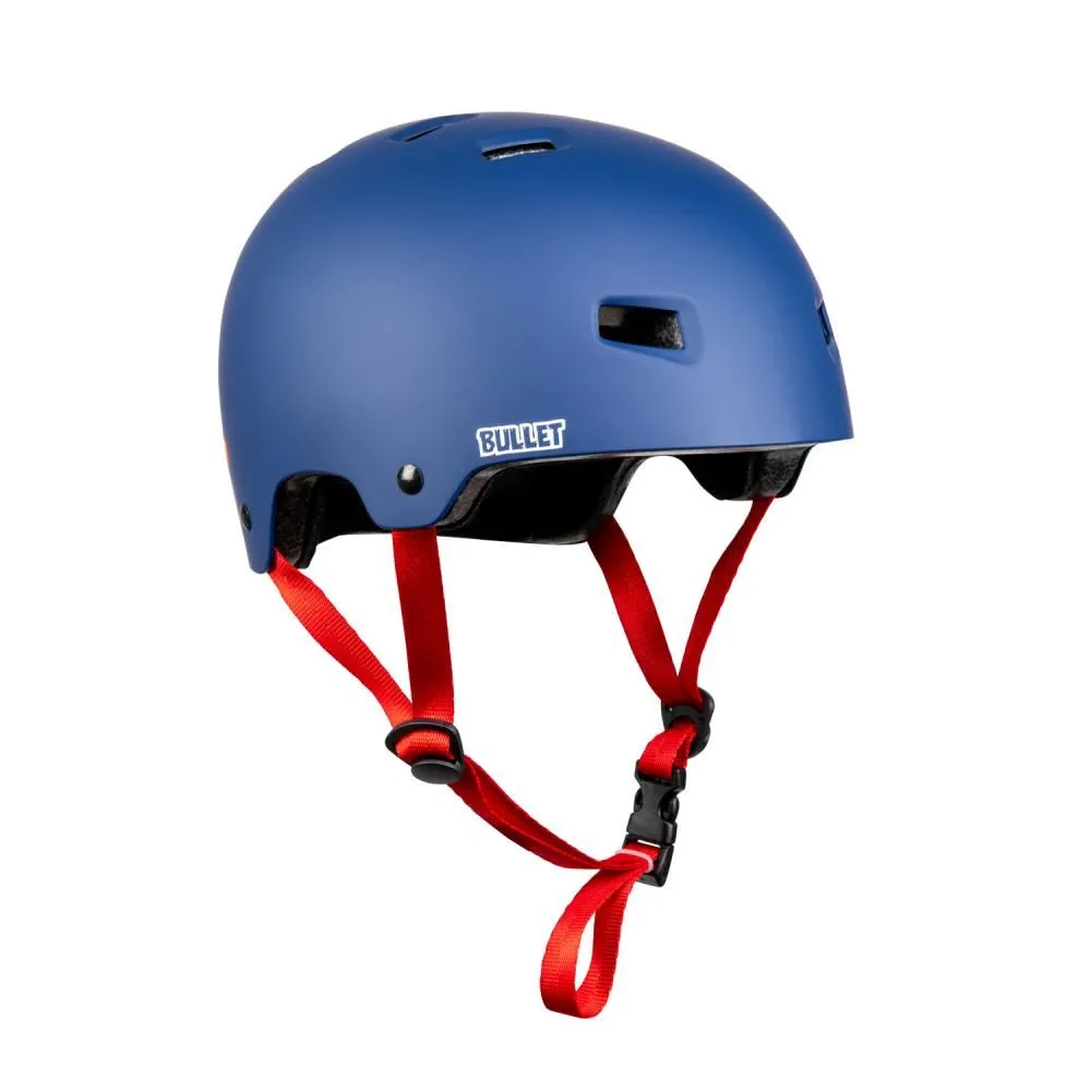 Bullet x Santa Cruz Helmet Strip Logo - Matt Blue