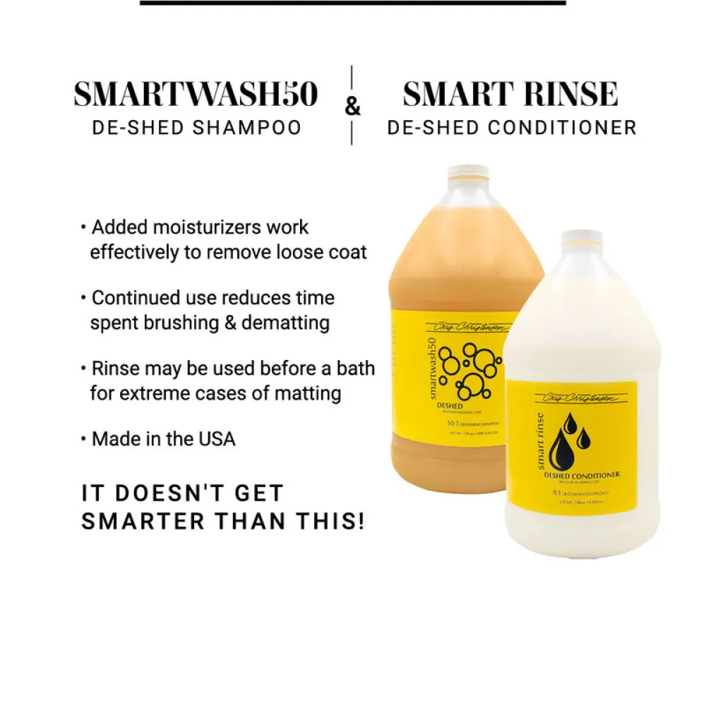 Chris Christensen SmartWash50 De Shed Shampoo for Dogs and Cats