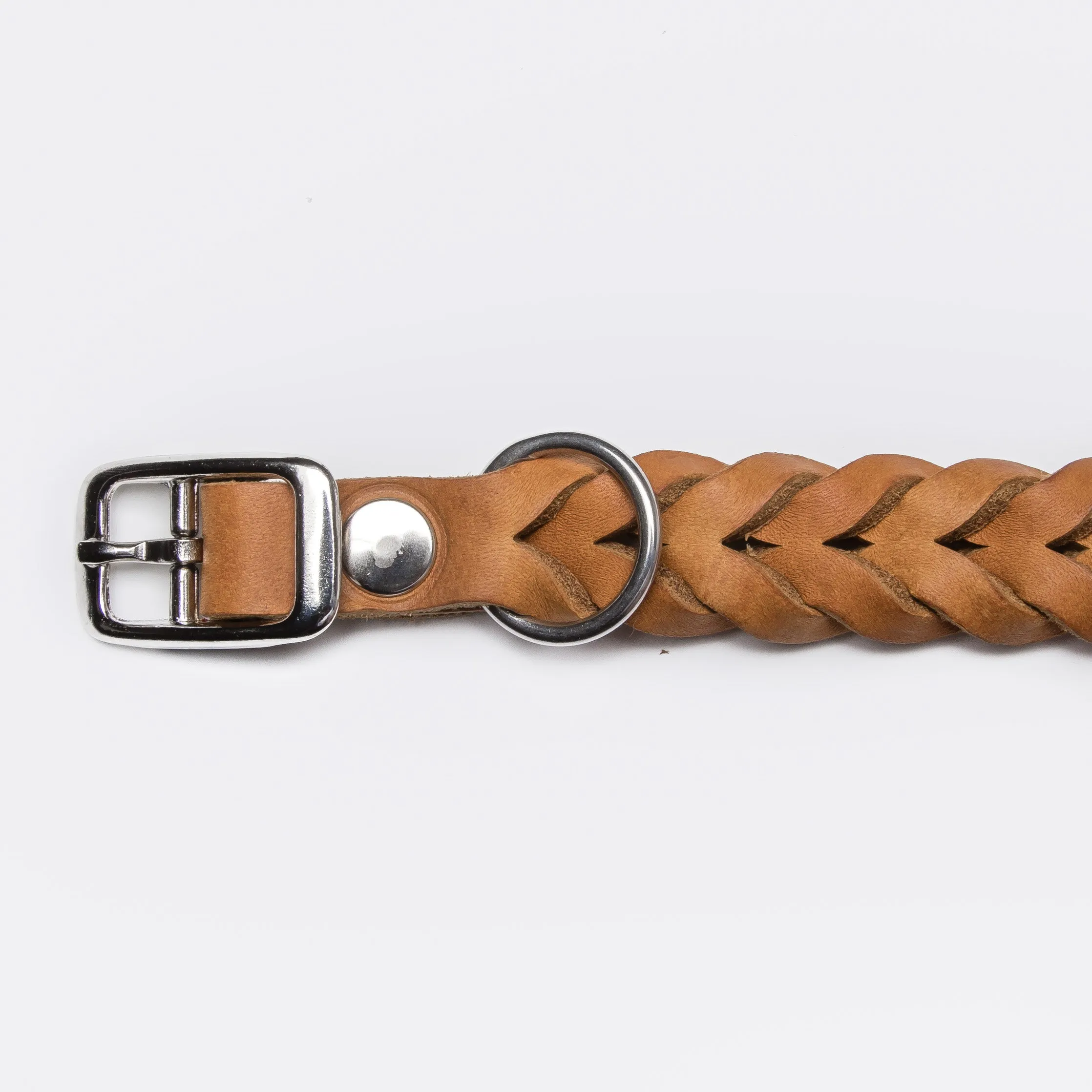 Cloud7: Central Park Leather Dog Collar, Camel