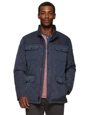 COLBY MIXED MEDIA QUILTED JACKET