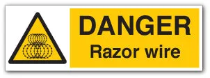 DANGER Razor wire