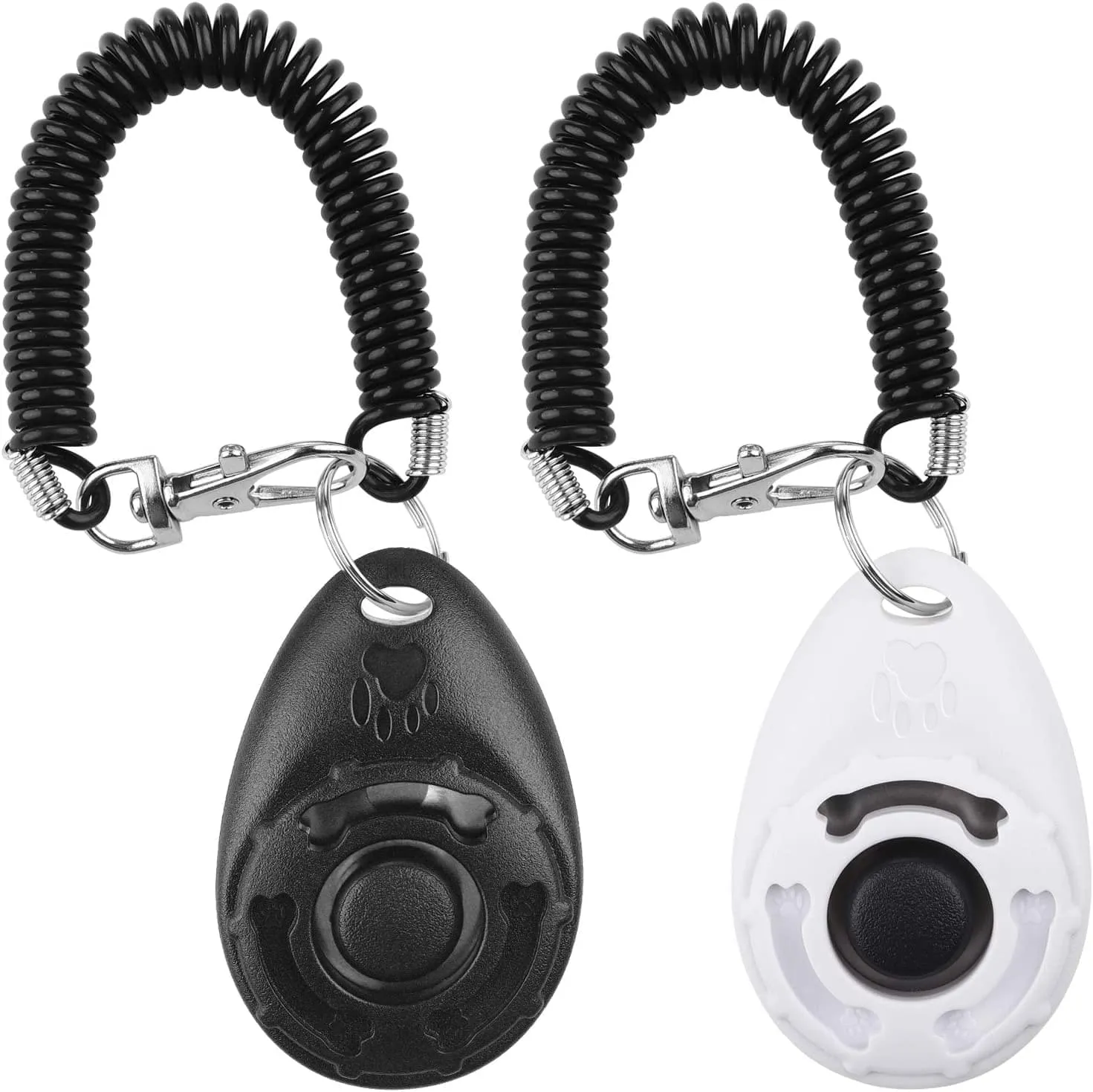 Dog Training Clickers with Wrist Strap - Pet Behavioral Training Tools (2 Pack)