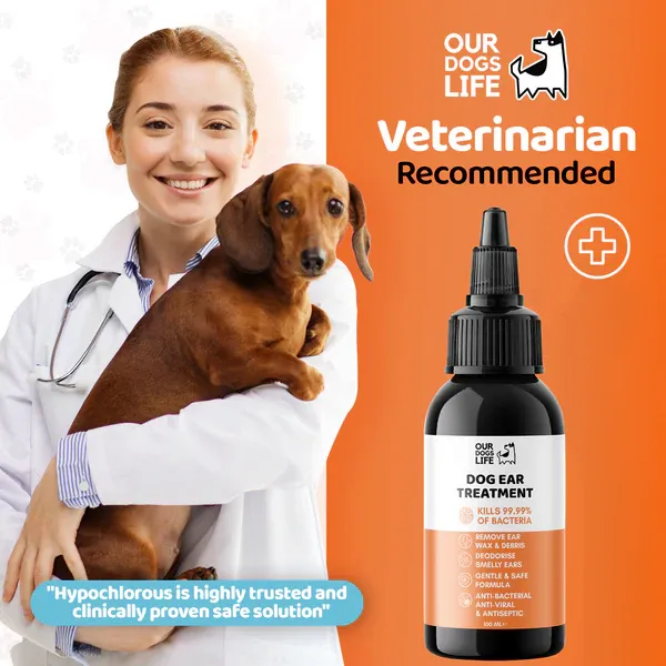 DOGSLIFE Dog Ear Infection Treatment Drops - 100ml