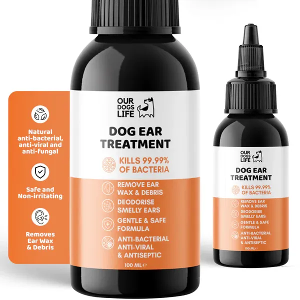 DOGSLIFE Dog Ear Infection Treatment Drops - 100ml