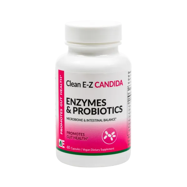 Dynamic Enzymes Clean E-Z Candida Enzymes & Probiotics 60 Capsules