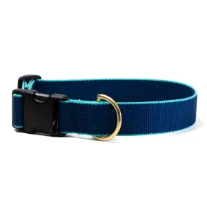 Extra-Wide Collar | Aqua & Navy