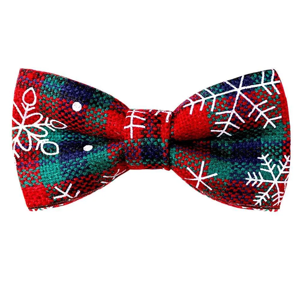 Festive Bowtie Set for Small Dogs - Stylish Holiday Accessory for Cheerful Celebrations