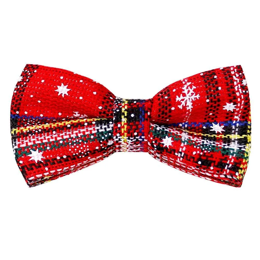 Festive Bowtie Set for Small Dogs - Stylish Holiday Accessory for Cheerful Celebrations