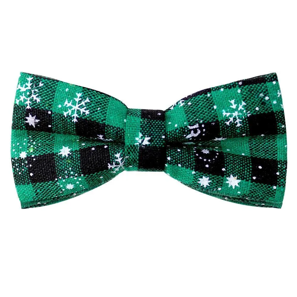 Festive Bowtie Set for Small Dogs - Stylish Holiday Accessory for Cheerful Celebrations