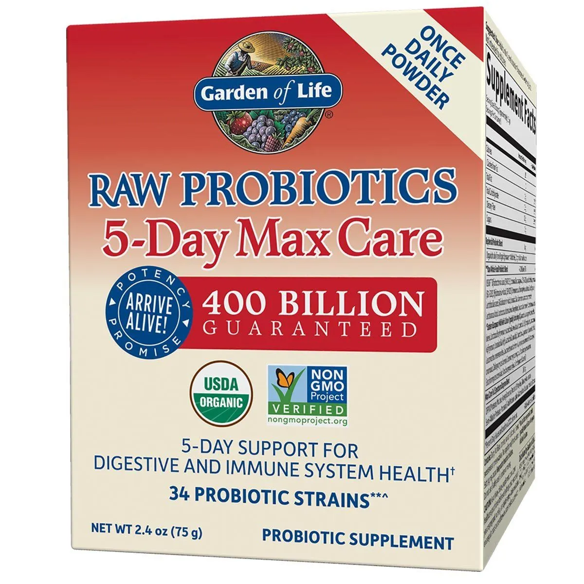 Garden Of Life Raw Probiotic Max 2.4oz