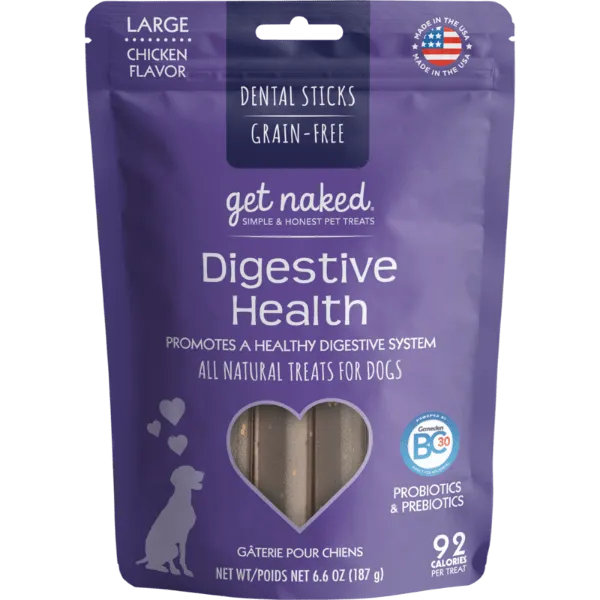 Get Naked Digestive Health Dog Dental Chew Sticks