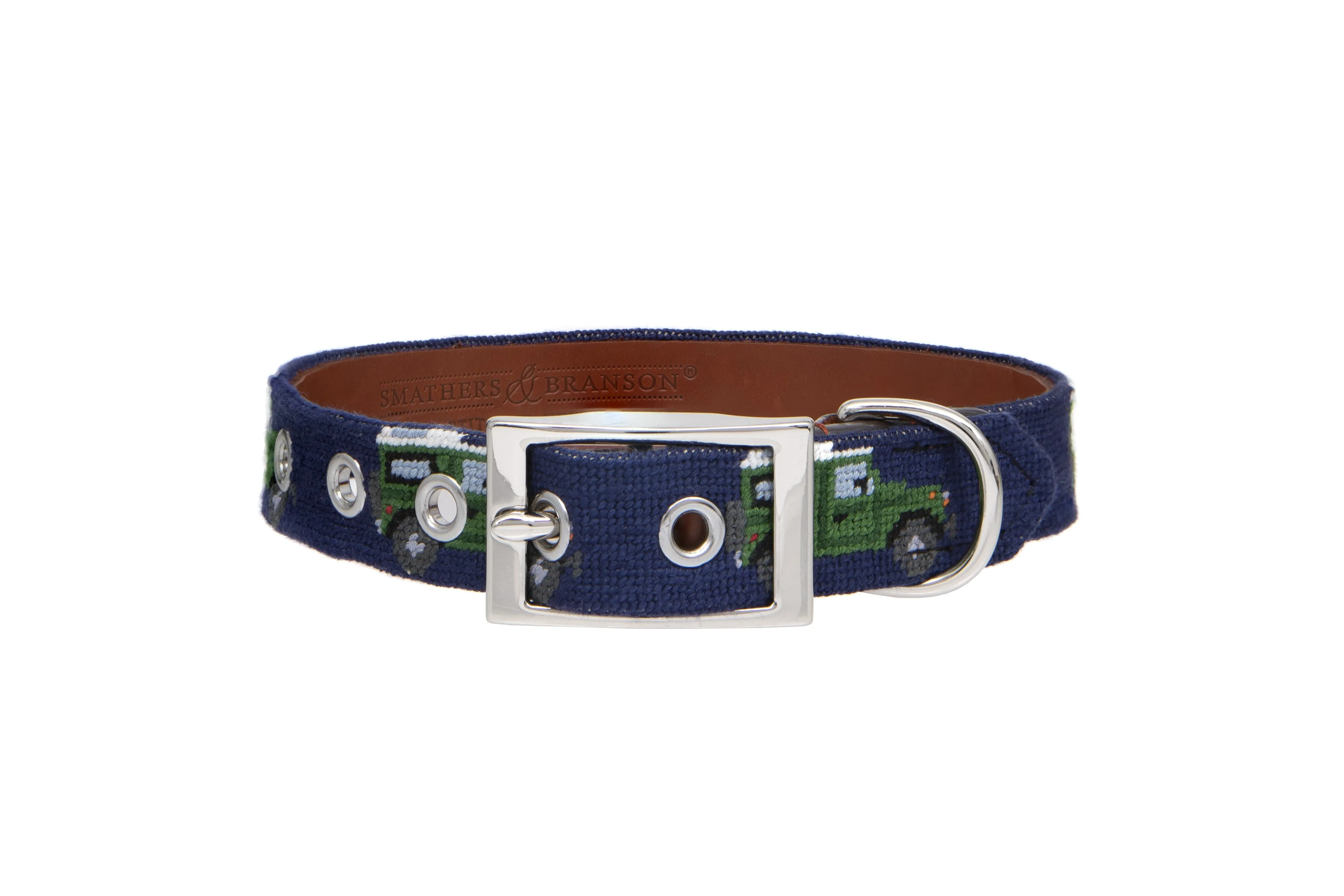 Glaze & Gordon Defender Needlepoint Dog Collar by Smathers & Branson