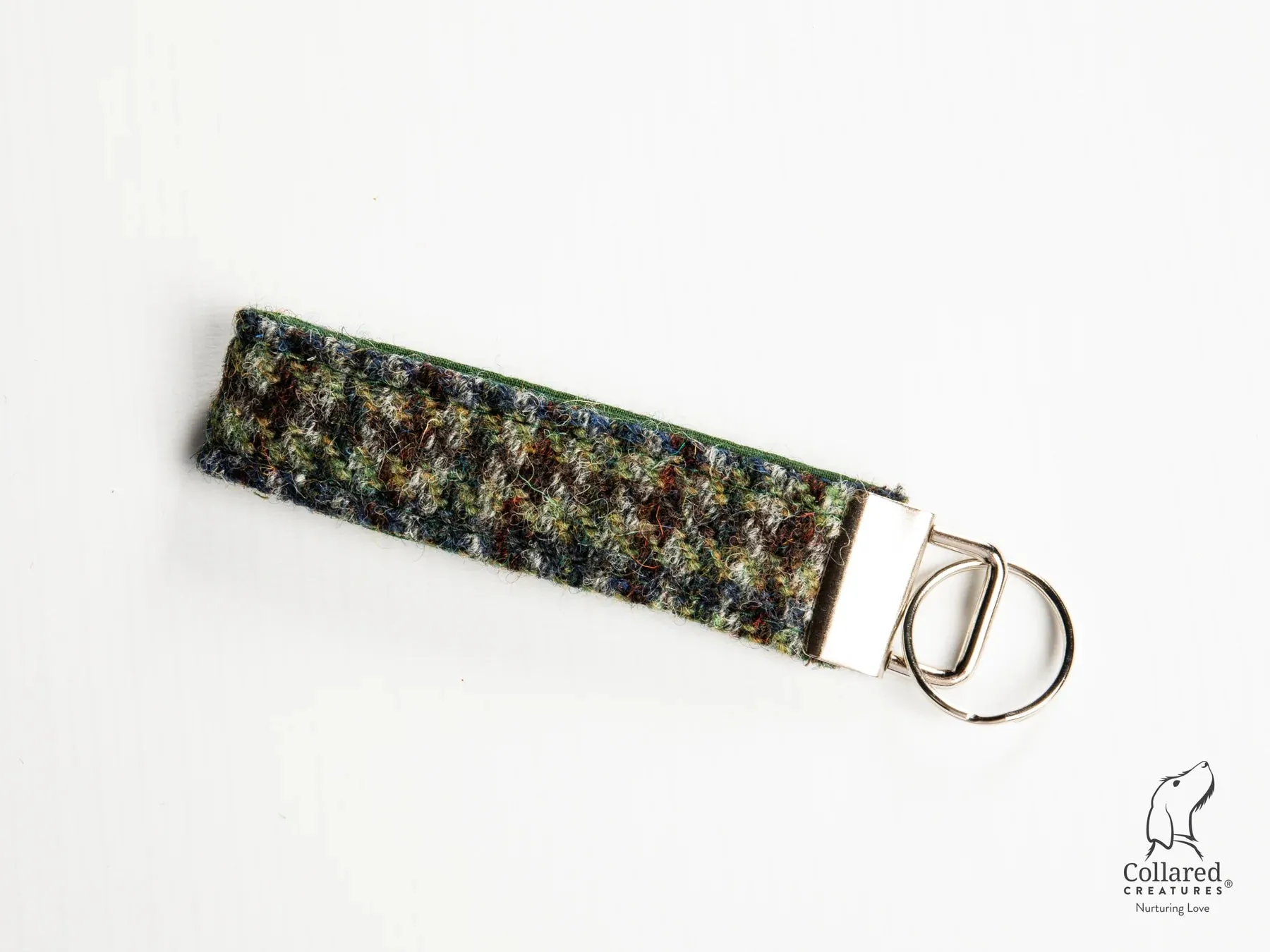 Harris Tweed Autumn Houndstooth Check Luxury Dog Collar