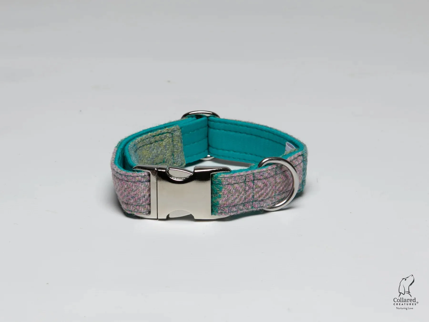 Harris Tweed Summer Herringbone Dog Collar