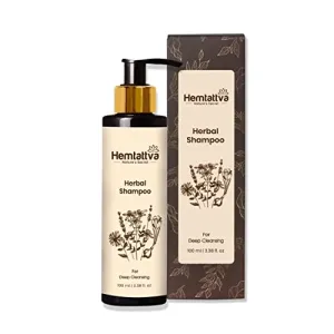 Hemtattva Herbal Shampoo | Control Hair Fall | Repairs Damaged Hair, Suitable For Men & Women (100 ml)