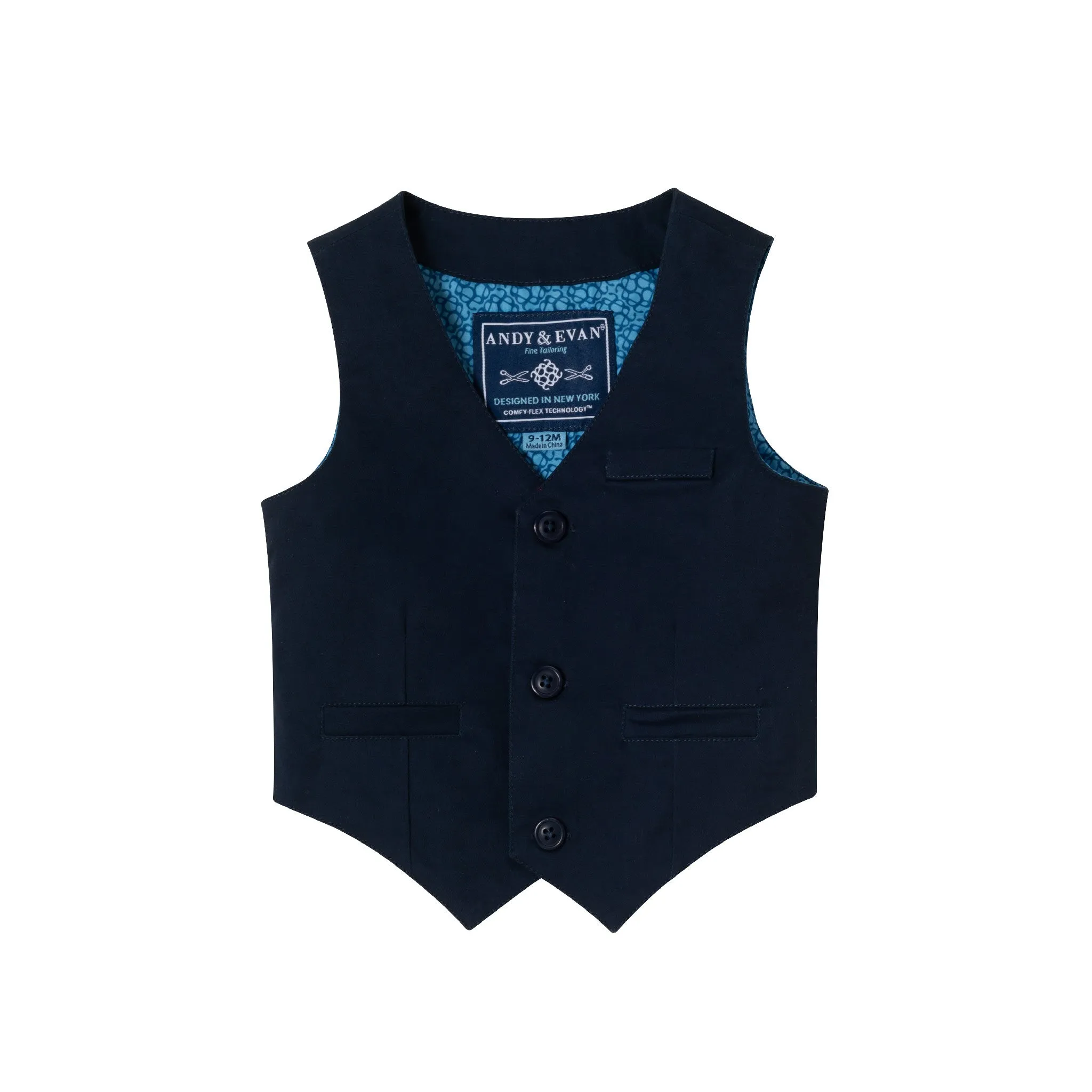 Infant 4-Piece Vest Set | Navy