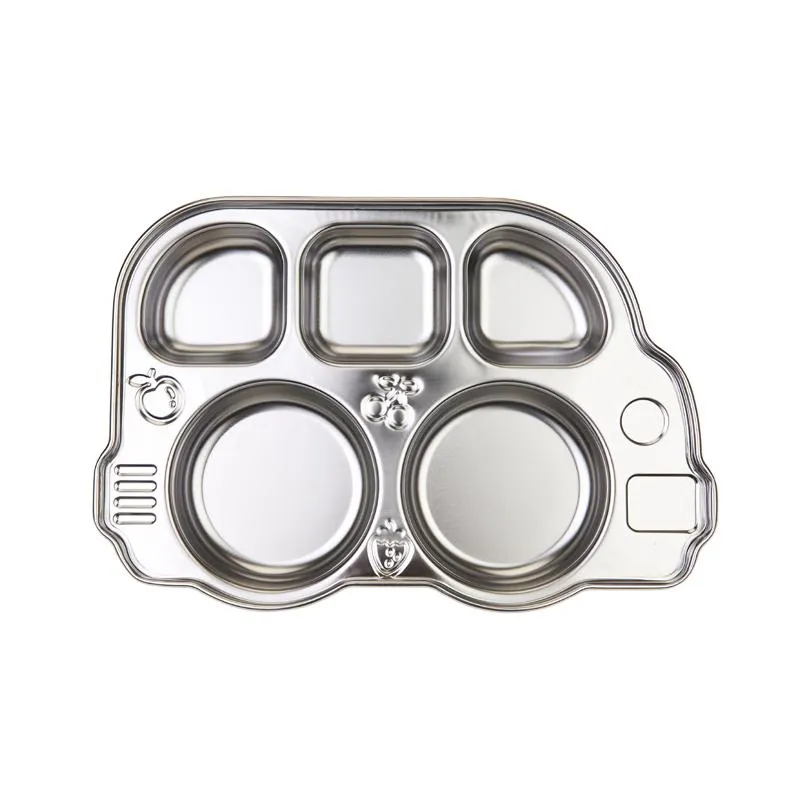 Innobaby Din Din SMART Stainless Steel Divided BPA Free Plate For Babies, Toddlers And Kids