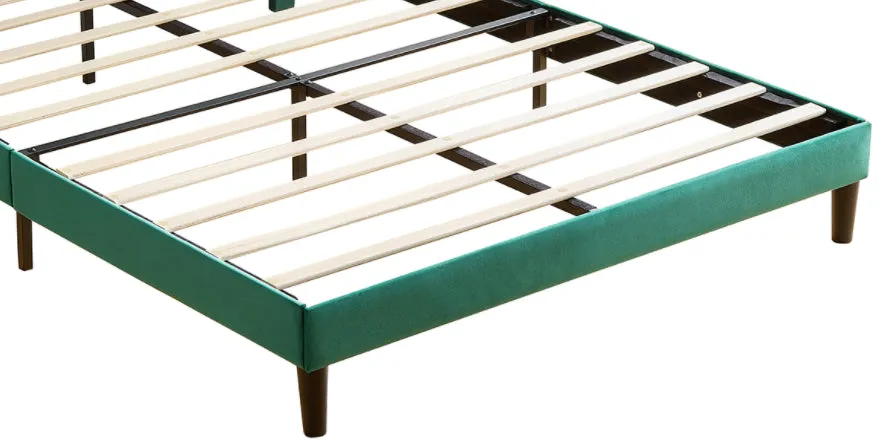 Jay Full Size Platform Bed Frame - Green