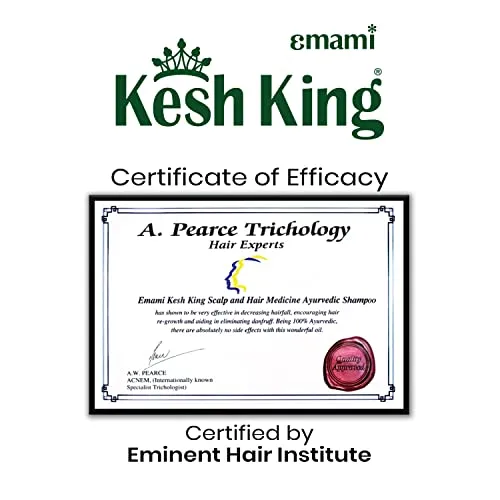 Kesh King Ayurvedic Anti Hairfall Shampoo Reduces Hairfall, 21 Natural Ingredients With The Goodness Of Aloe Vera, Bhringraja And Amla For Silky, Shiney, Smooth Hair, 1000Ml