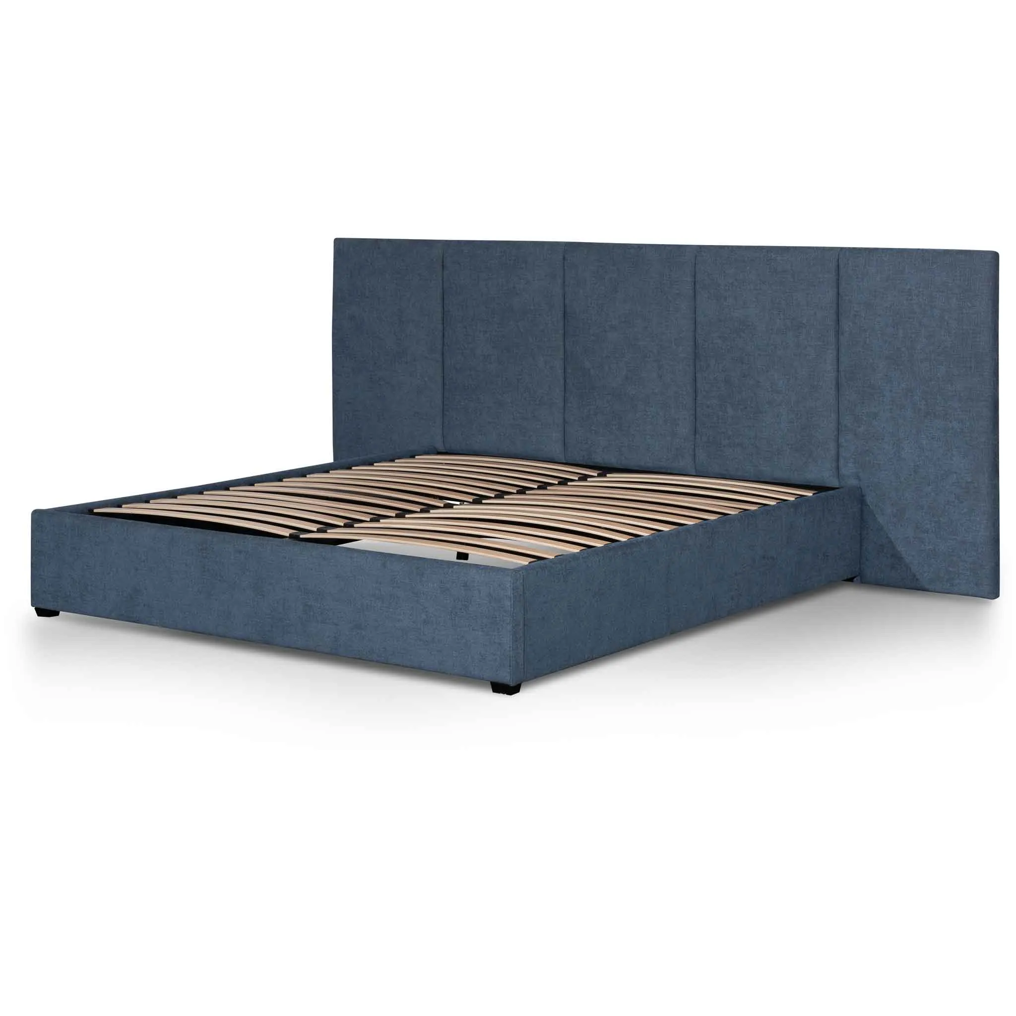 King Bed Frame - Navy Blue