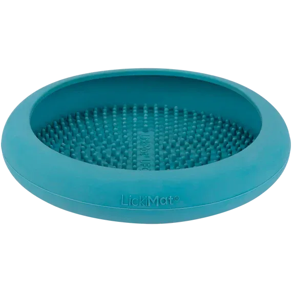 LickiMat UFO Dog Bowl (Turquoise)