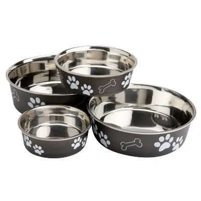 Loving Pets Bella Dog Bowl Espresso Medium