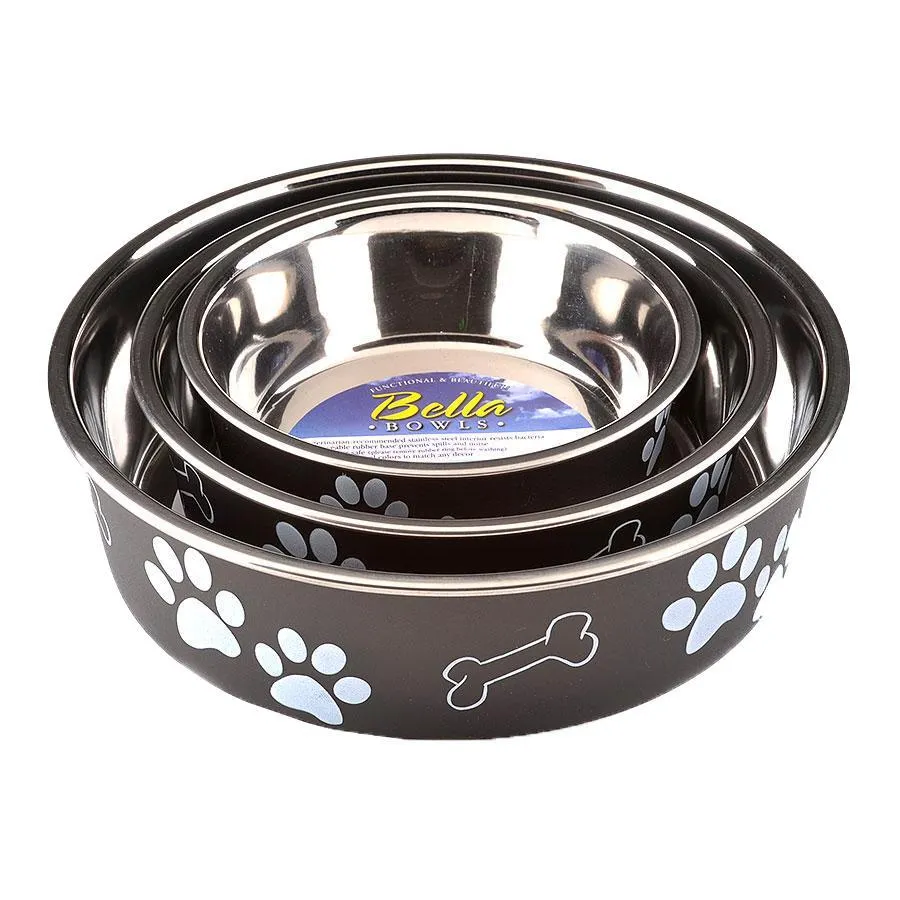 Loving Pets Bella Dog Bowl Espresso Medium