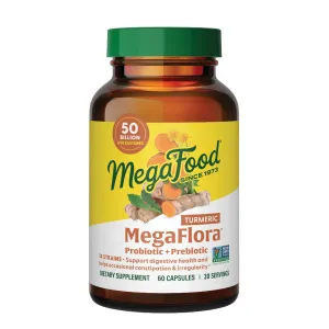 MegaFlora® Probiotic   Prebiotic with Turmeric