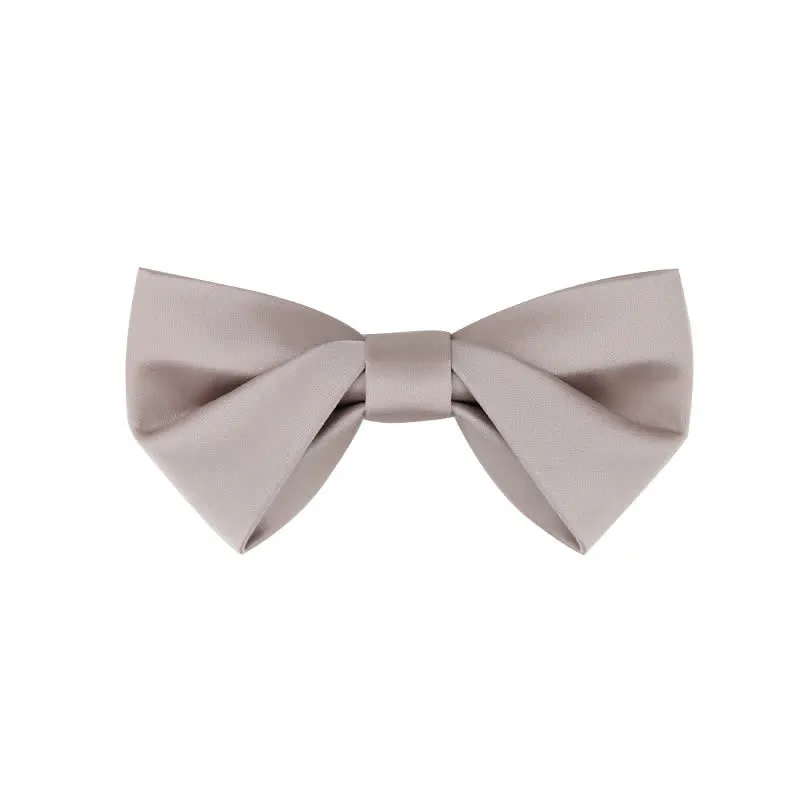 Men's Classic Simple Solid Color Wedding Bow Tie