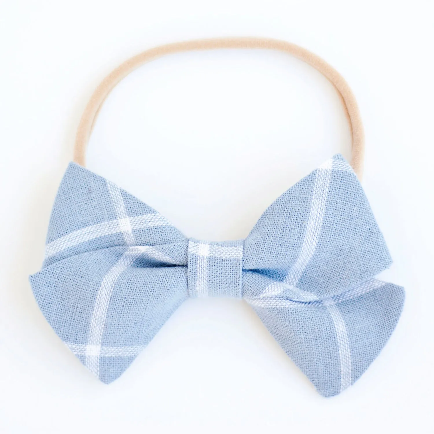 Men's Pre-Tied Bow Tie / Chambray Window Pane