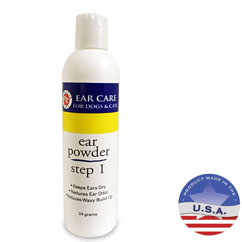 Miracle Care R-7 Ear Powder for Dogs and Cats, Step 1