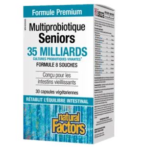 Natural factors - seniors multiprobiotic 35b - 30 vcaps