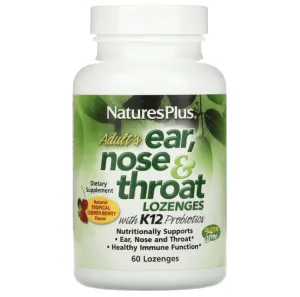 NaturesPlus cough and sore throat lozenges, 60 tablets