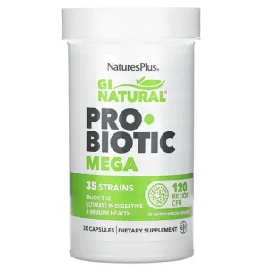 NaturesPlus Probiotics 120 Billion, 30 Capsules