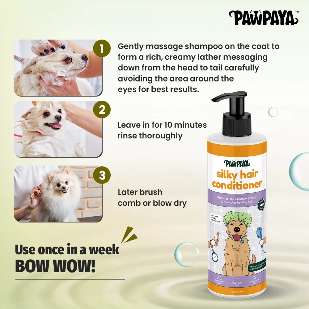 Pawpaya Silky Hair Conditioner for Dogs