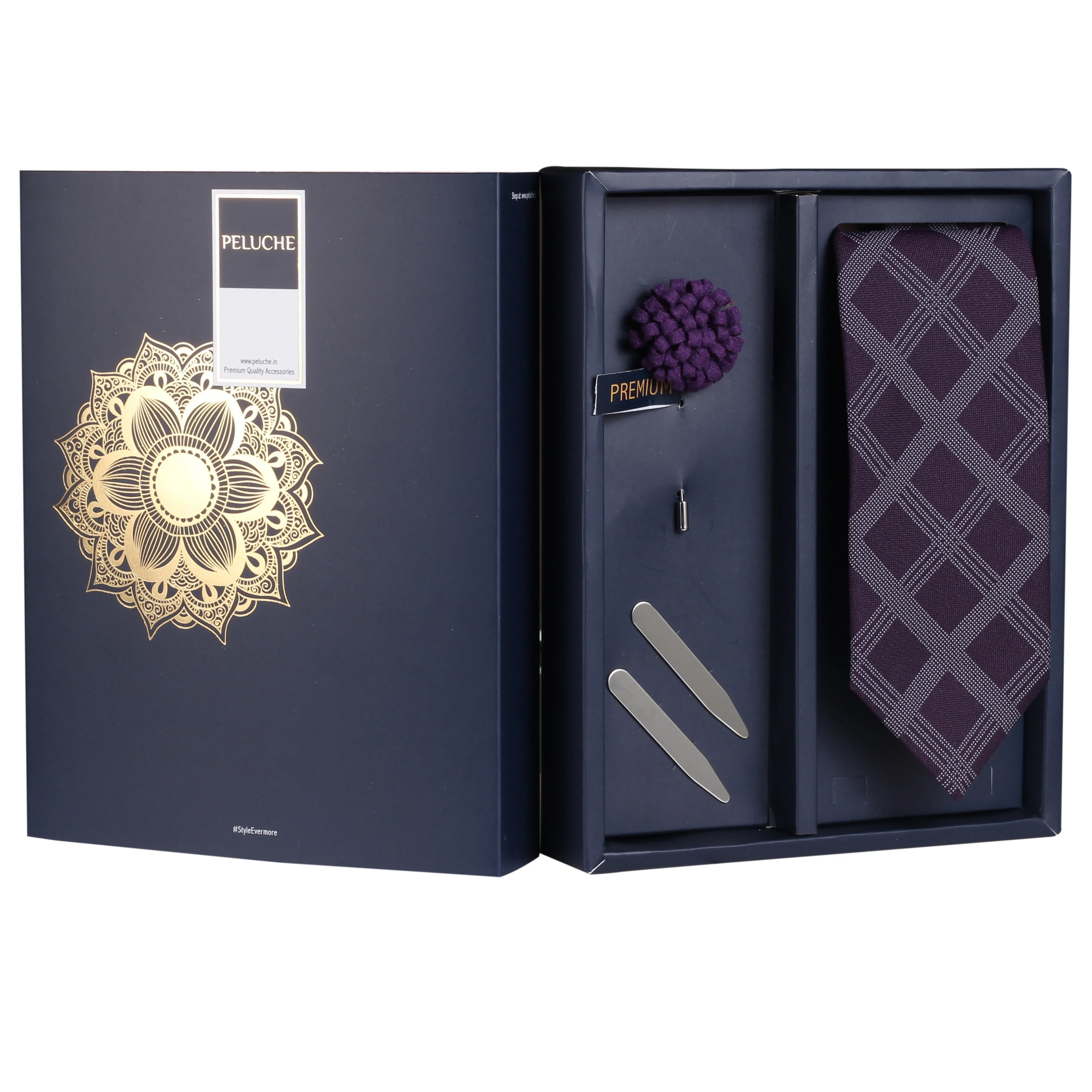 Peluche The Charming Cresendo - Purple Gift Box for Men