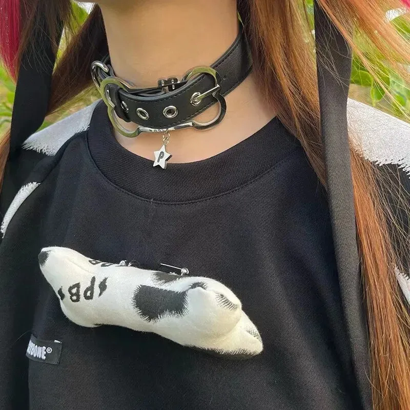 Puppy Bone Choker Necklace