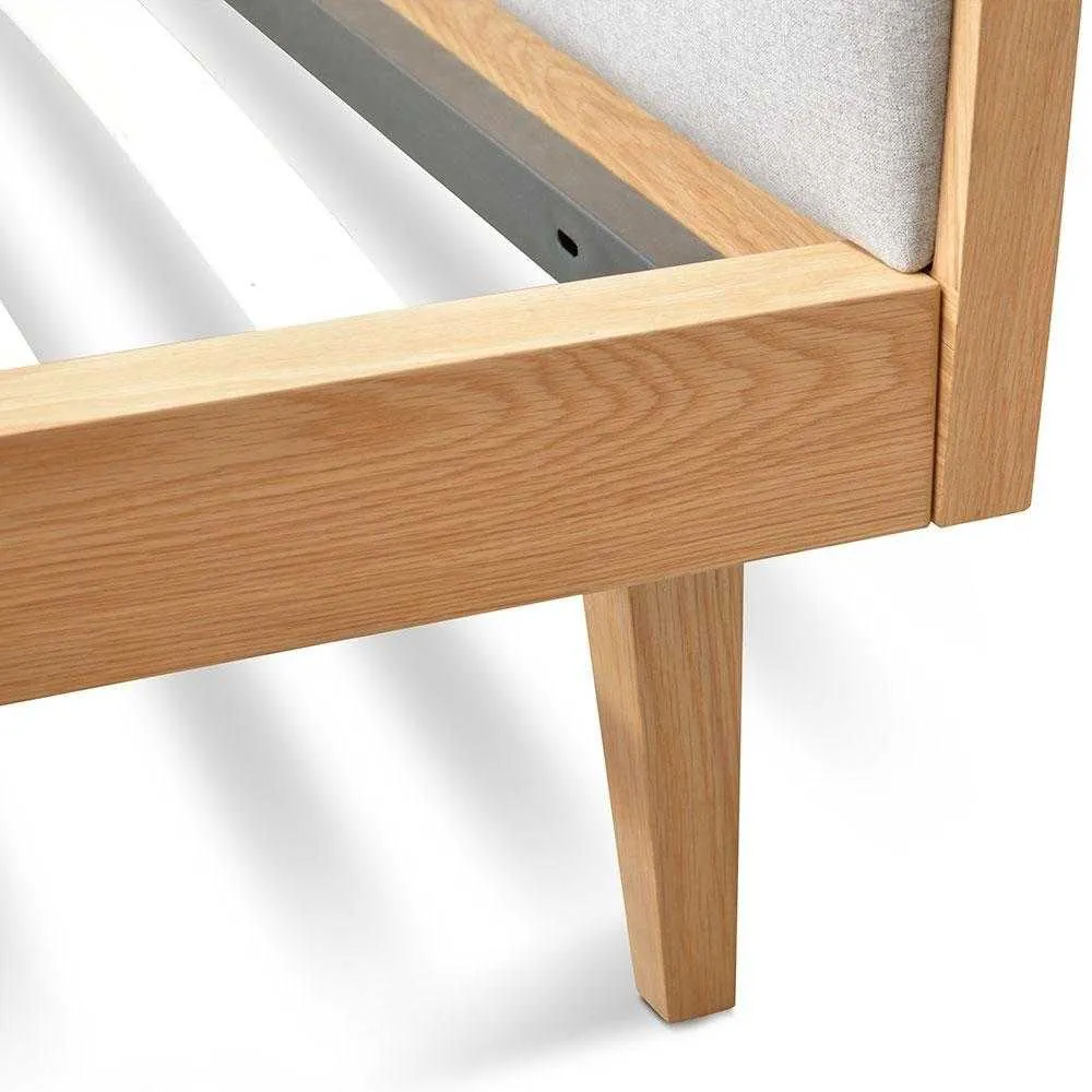 Queen Sized Bed Frame - Natural Oak