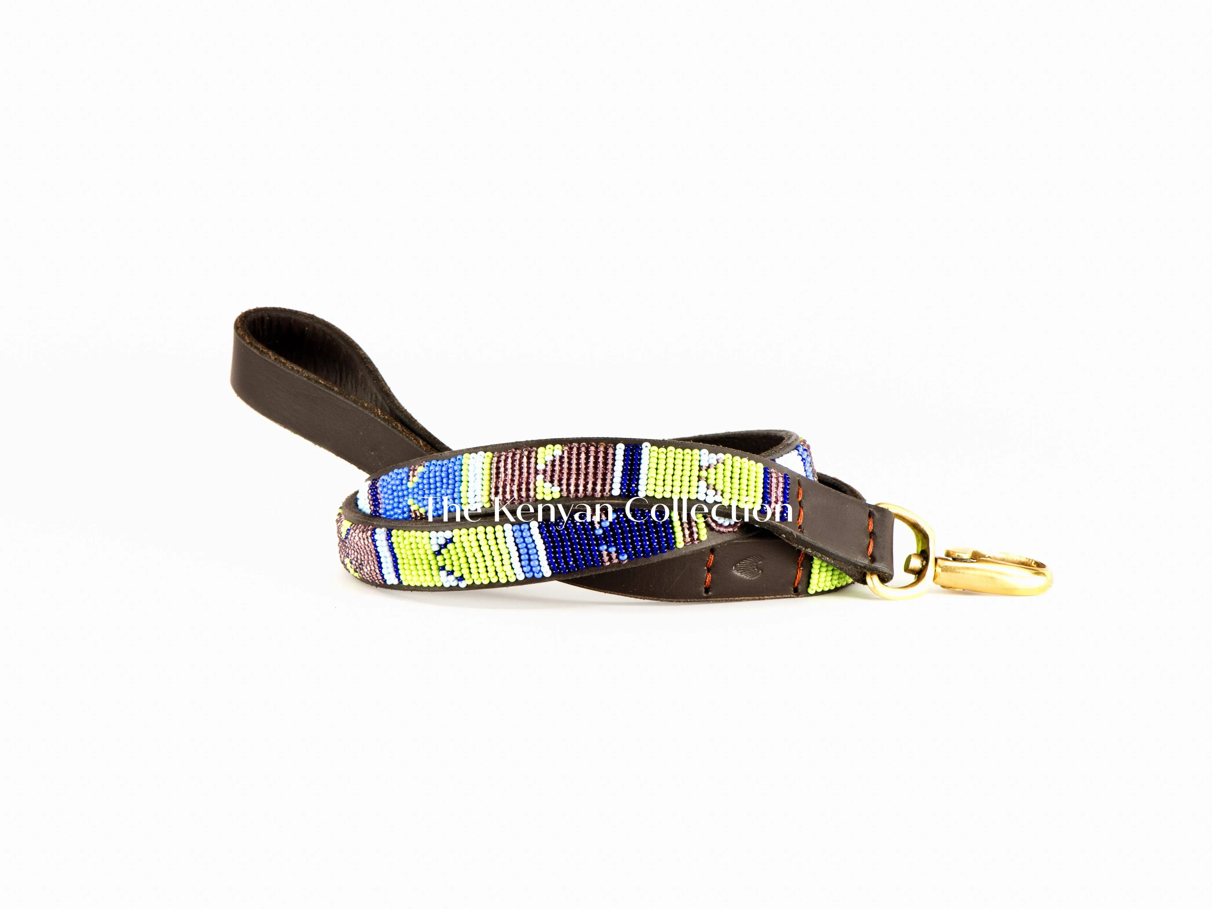 "Passion Flower" Beaded Dog Lead