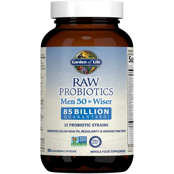 RAW Probiotics Men 50 & Wiser 90 vcaps by Garden Of Life