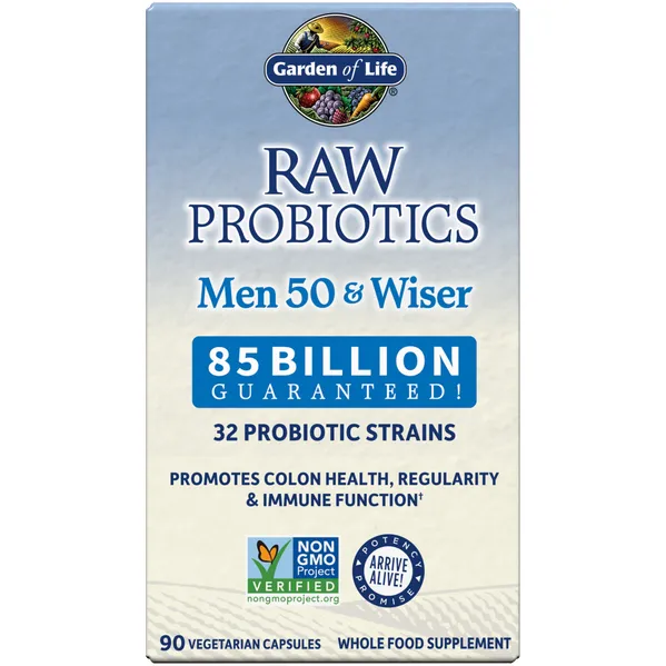 RAW Probiotics Men 50 & Wiser 90 vcaps by Garden Of Life