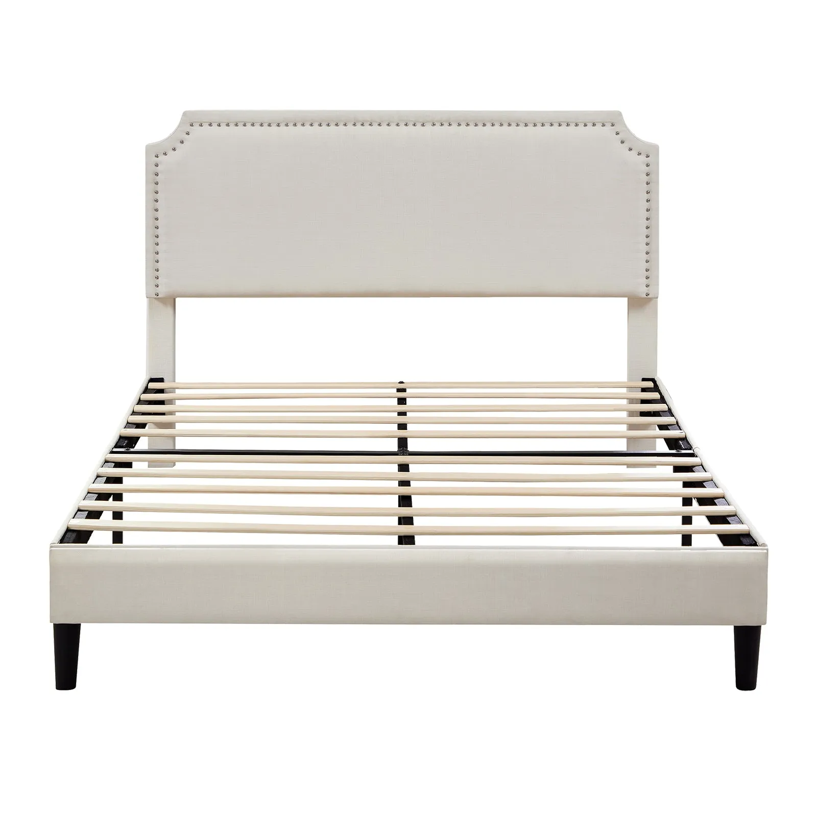 Solanas Full Size Platform Bed Frame - Beige